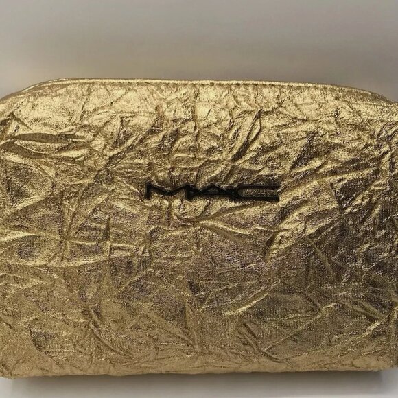 Brand New Mac Gold Makeup Bag - Picture 3 of 6